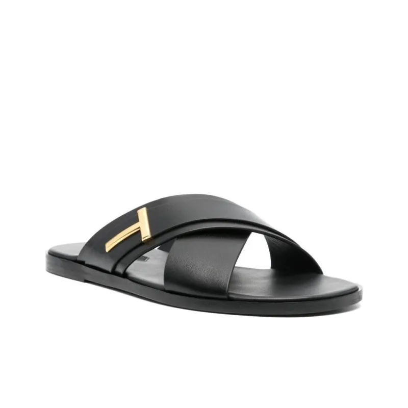 TOM FORD Preston Leather Slides-2