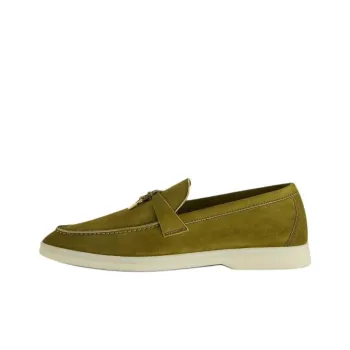 Loro Piana Summer Charms Walk Loafers Unisex Green
