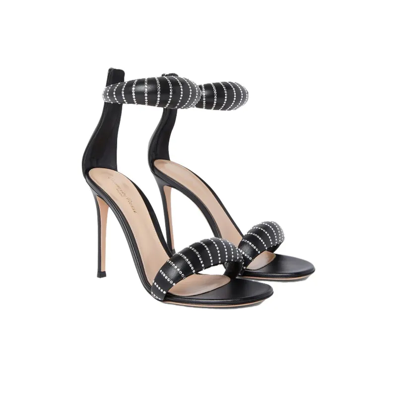GIANVITO ROSSI One Strap Sandals Women's Black-3
