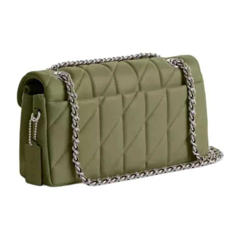 COACH Tabby Nappa Leather Hobo Bag, Crossbody Bag, Shoulder Bag Regular Women's Moss Green-1