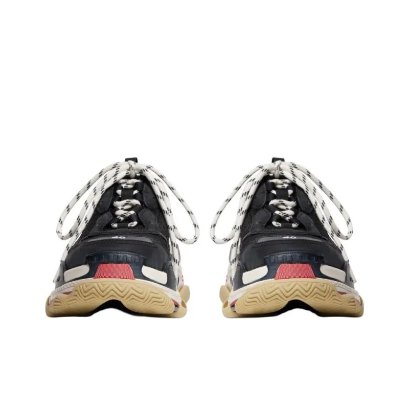 Balenciaga Triple S Low Top Casual Shoes Women's Black-3