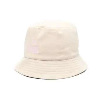 ISABEL MARANT Cotton Bucket Hats Women's Light Beige