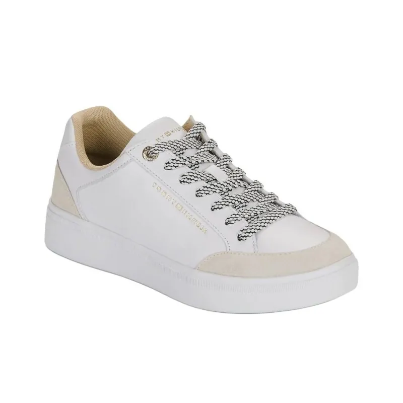 Tommy Hilfiger Low Top Skateboard Shoes Women's White-3