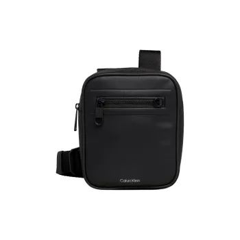 CALVIN KLEIN Recycled Polyester With Polyurethane Sling Bag, Shoulder Bag, Crossbody Bag Trumpets Men's Black