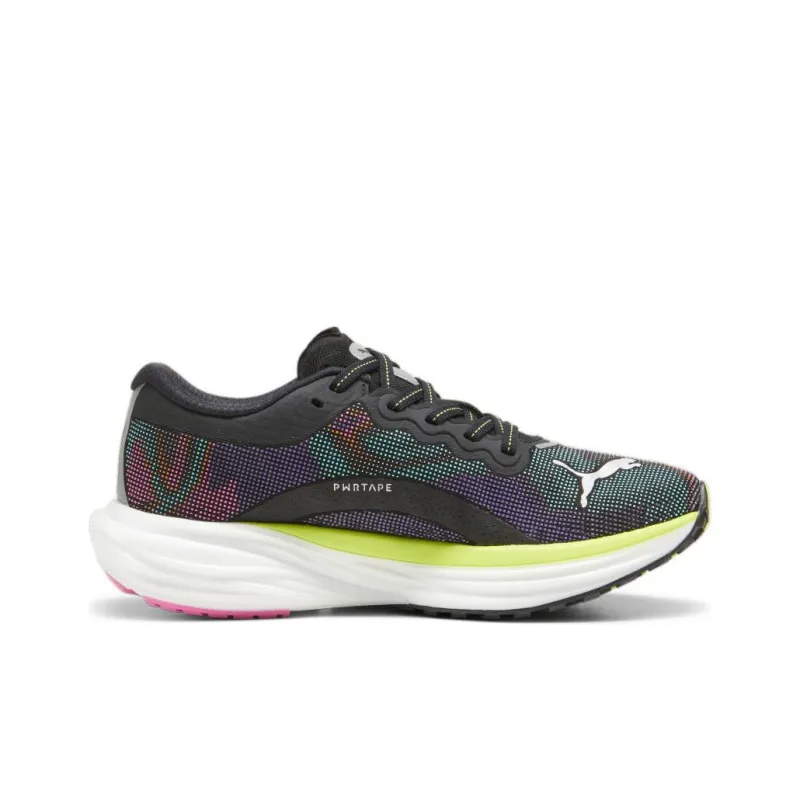 Puma Women's Deviate Nitro 2 'Black Lime Poison Pink'-1