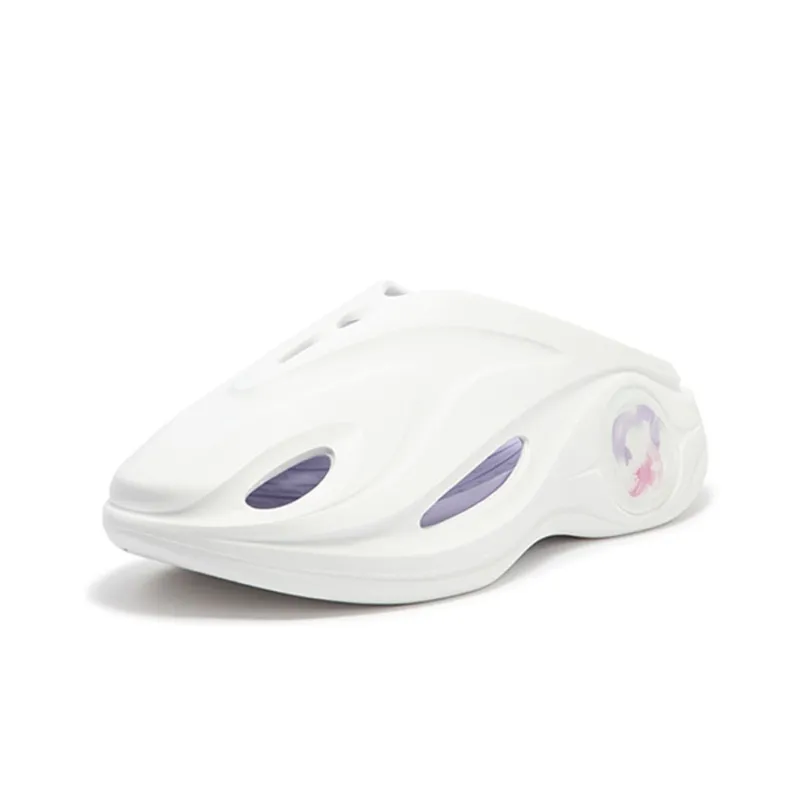 361° Whale 2 Care Is Priceless Clogs Unisex White Purple-1