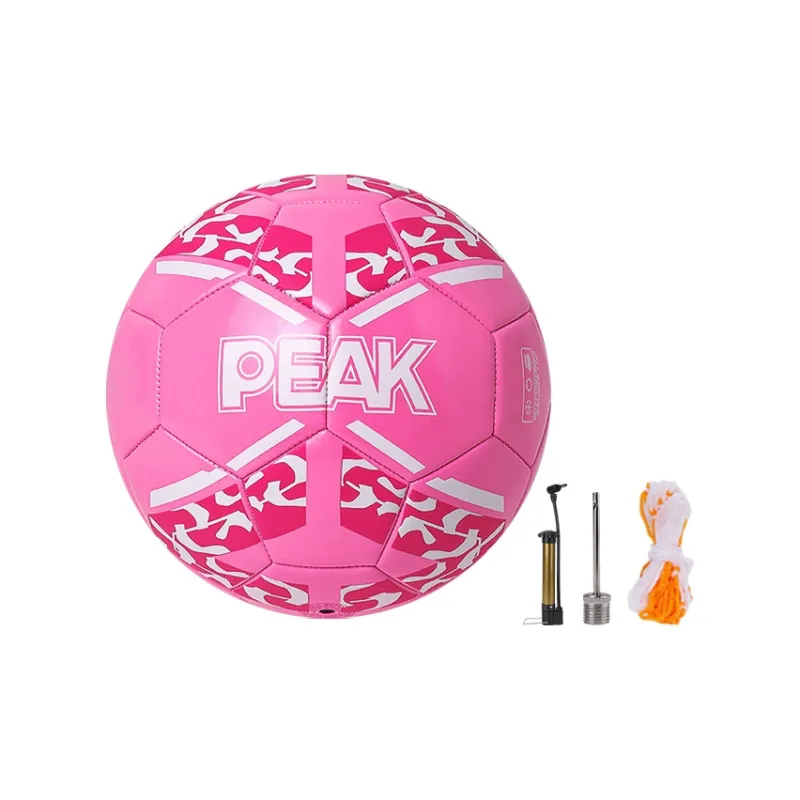 PEAK Size 5 Soccer Machine Stitched Soccer Ball Unisex Black And White Blue green White Powder-5
