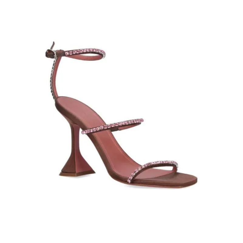 AMINA MUADDI Gilda Crystal Embellished Sandals-2