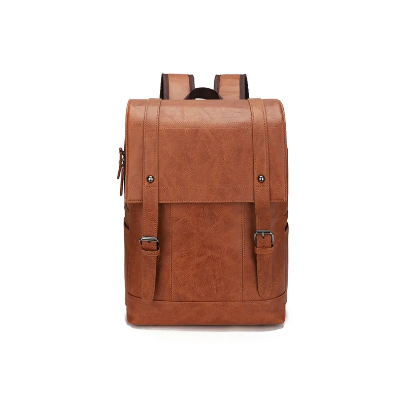 Slazenger PU Backpack Regular Unisex Black/Brown/Light Brown-9