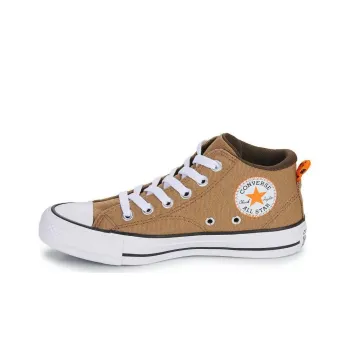 Converse Chuck Taylor All Star Anti-Slip And Wear-Resistant Lightweight Mid-Top Canvas Shoes Unisex Brown