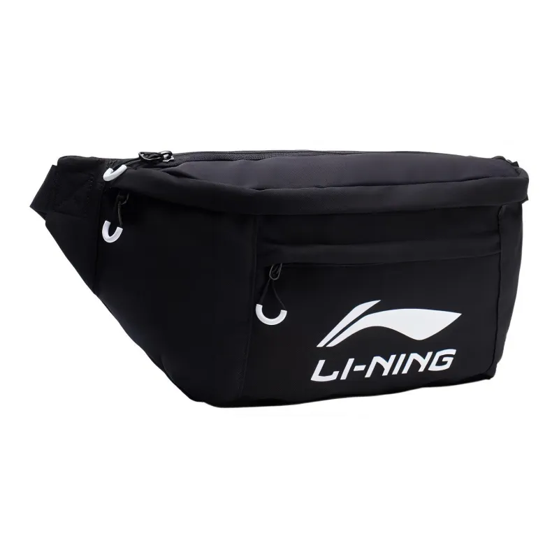LiNing Canvas Fanny Pack, Sling Bag, Canvas Bag, Shoulder Bag, Crossbody Bag Regular Unisex Black-2