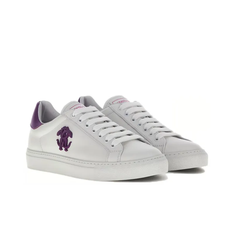Roberto Cavalli Low-Top Skateboard Shoes Women's White-2