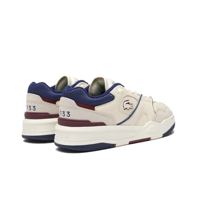 LACOSTE Wear resistant And Lightweight Low Top Skateboard Shoes Women's White-3
