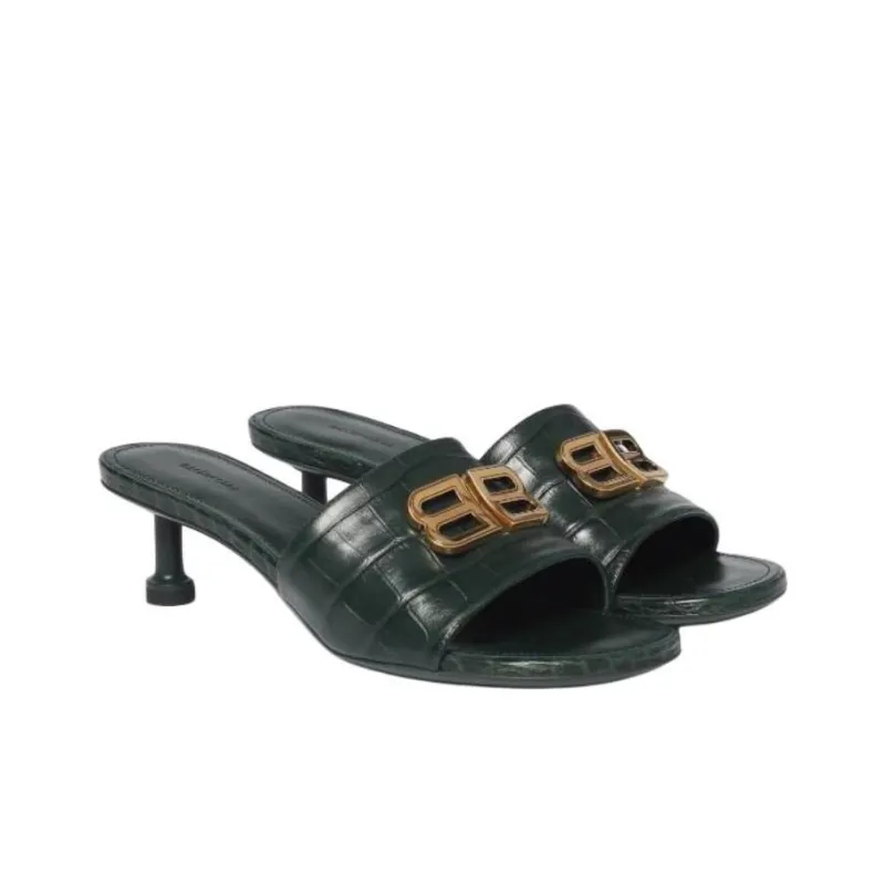 Balenciaga 60mm Groupie Leather Mules-2
