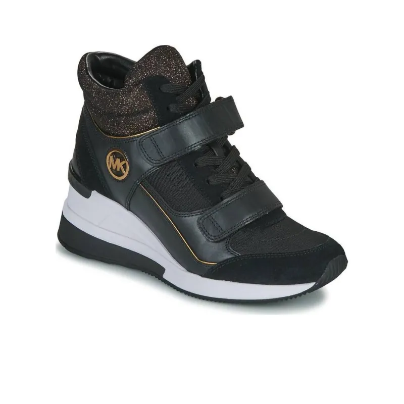 MICHAEL KORS Gentry Mid Top Casual Shoes Women's Black-2