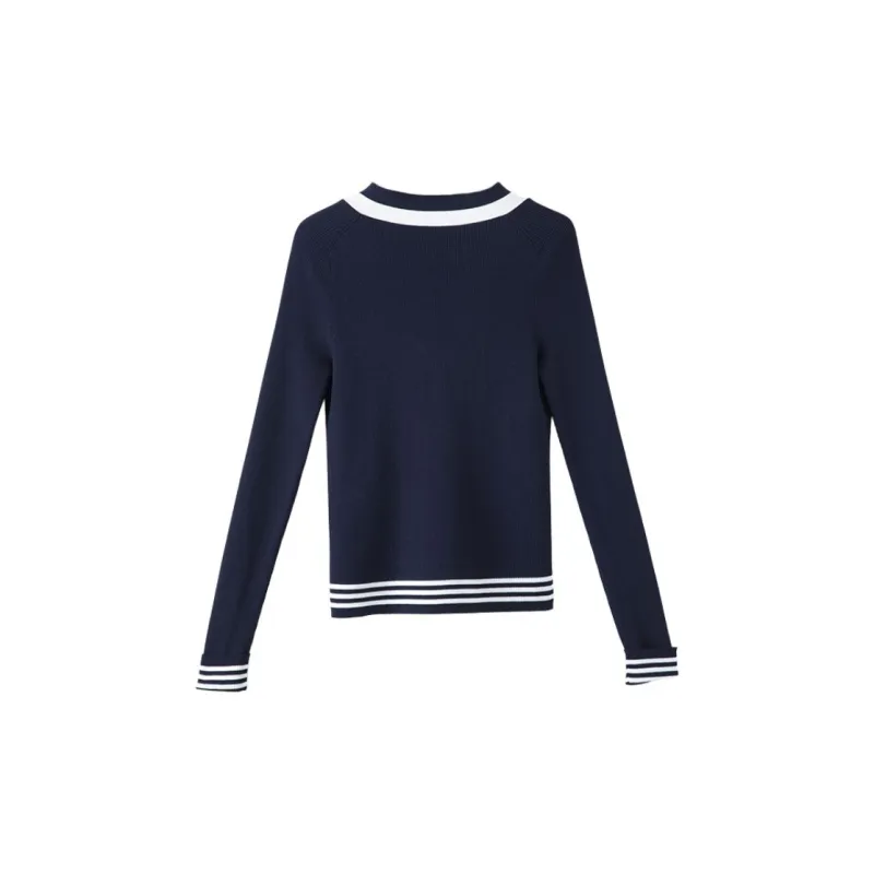 Late White Knitwear Women's Dark Blue-1
