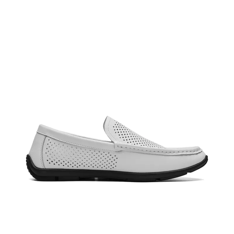 KAISER Gommino Loafers Men's White-1