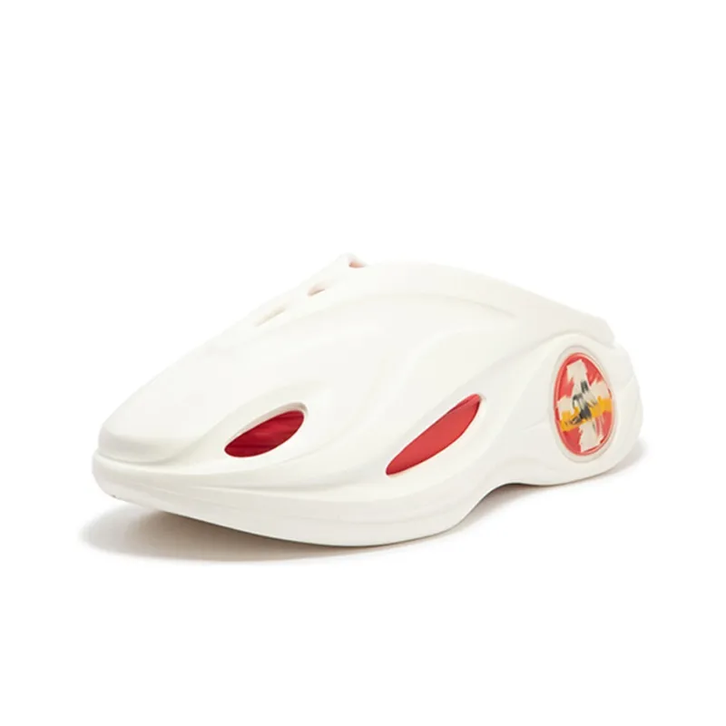 361° Whale 2 Physician Run Team Collaboration Color Scheme Clogs Unisex White Red-1