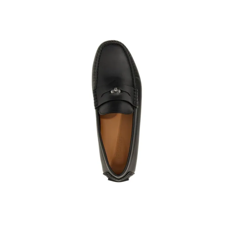 VERSACE Medusa Leather Loafers-3