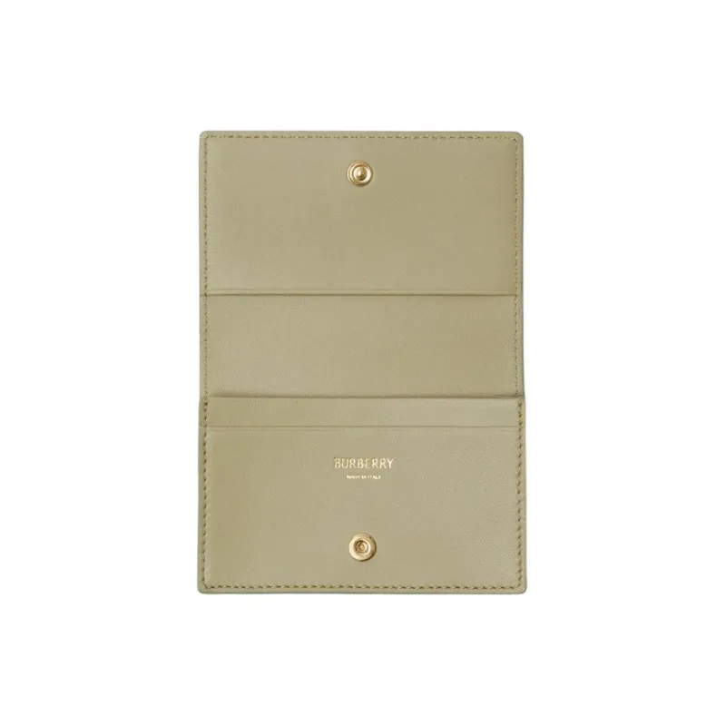 Burberry Polyester Cotton Blend Card Holder Women's Moss Green-2
