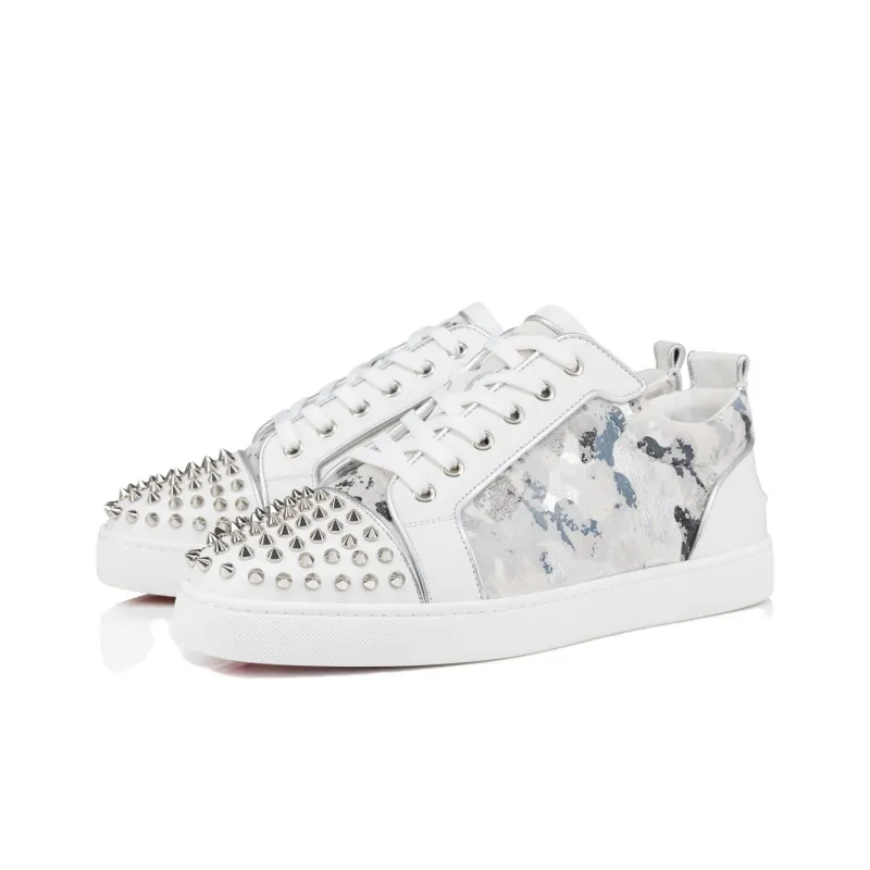 Christian Louboutin Louis Junior Spikes Leather Sneakers-2