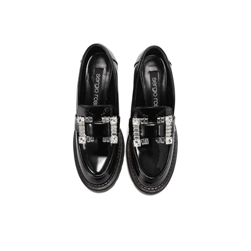 SERGIO ROSSI Prince 85mm Leather Loafers-3