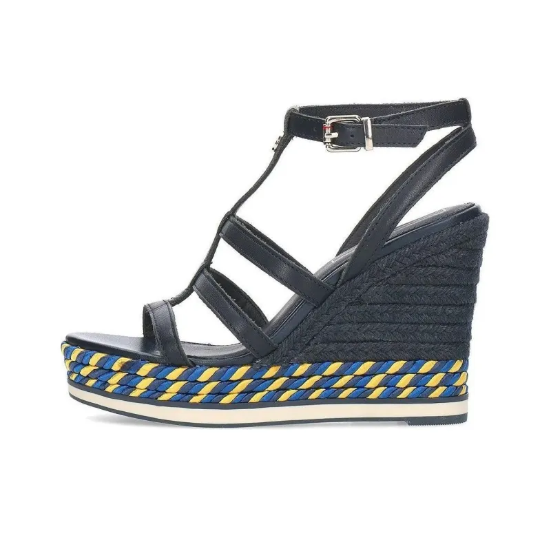 Tommy Hilfiger One Strap Sandals 10.6cm Women's Blue-0