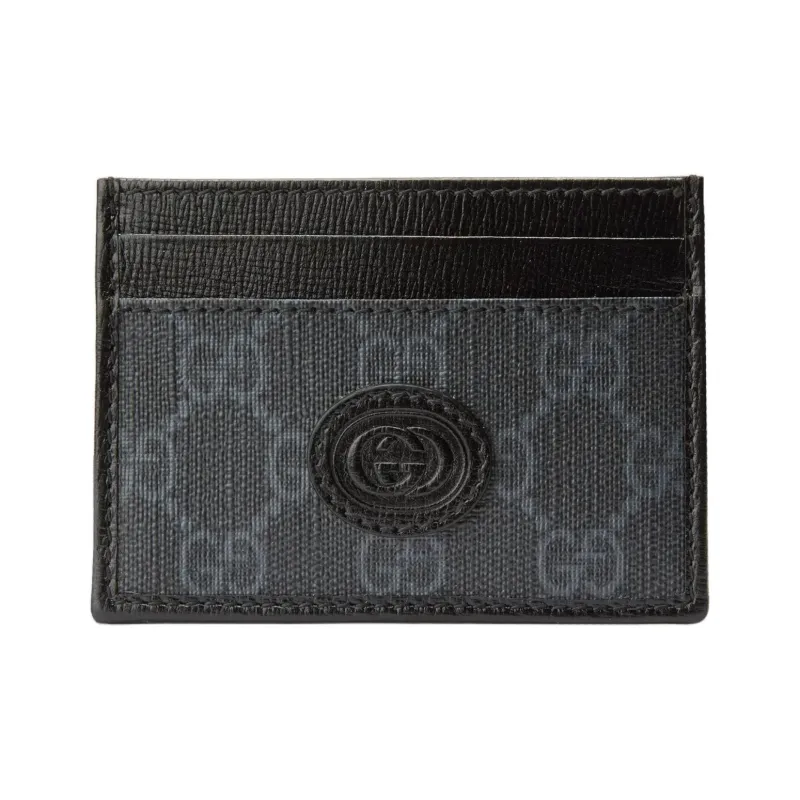 GUCCI GG-canvas Logo-patch Cardholder-0