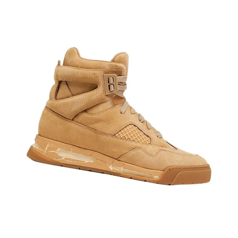 Maison Margiela High Top Stylish Skateboarding Shoes Men's Yellow-3