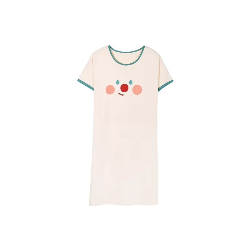 Pretty Lady Nightgown Women's Apricot Green Edge-0