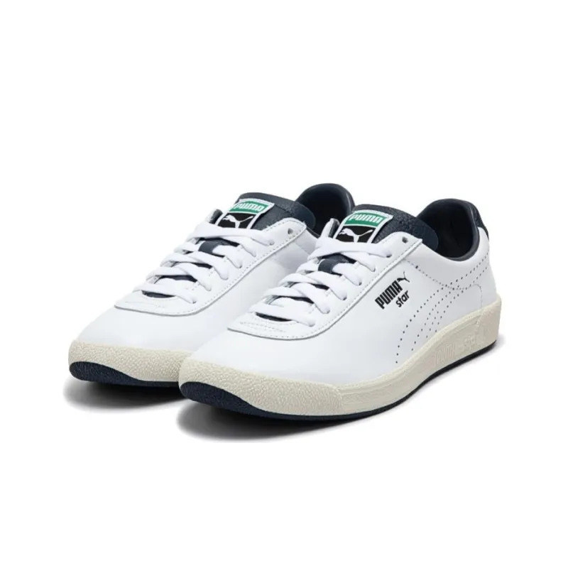 PUMA Star OG Premium Anti Slip Wear Resistant Low Top Skateboard Shoes Unisex White Blue-2