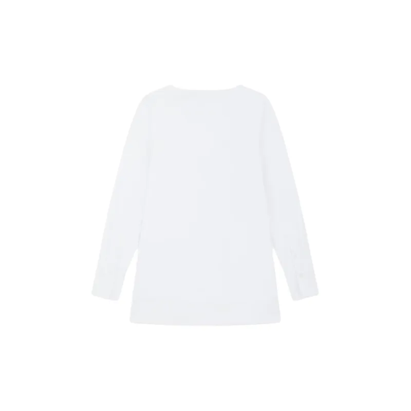 WE11DONE Long Sleeved Dress Women's White-1