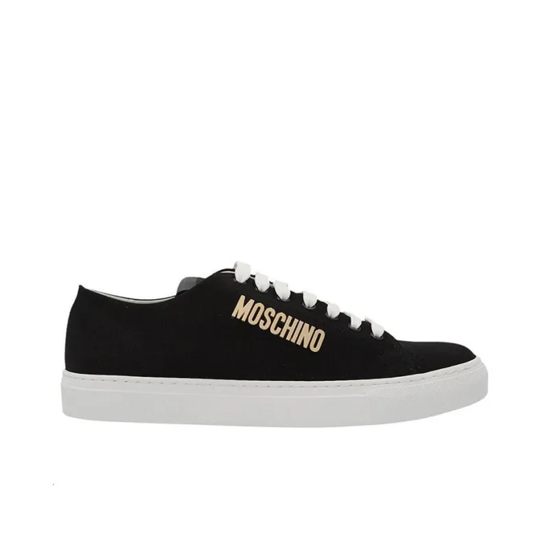 MOSCHINO Serena Low Top Stylish Skateboarding Shoes Men's Black-1