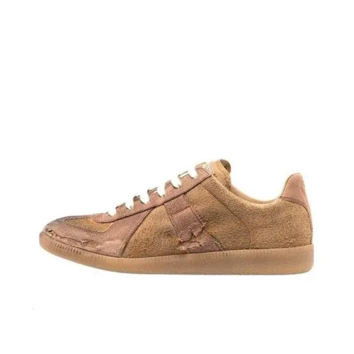 Maison Margiela Replica Skateboard Shoes Men Low-Top Brown