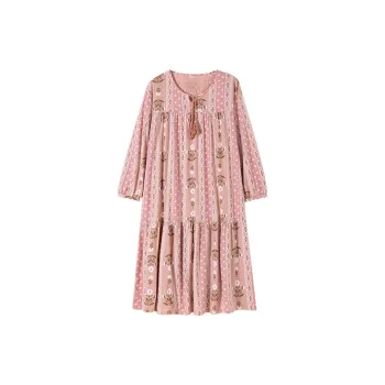 Top Melon Nightgown Women's Dandelion Pink Floral