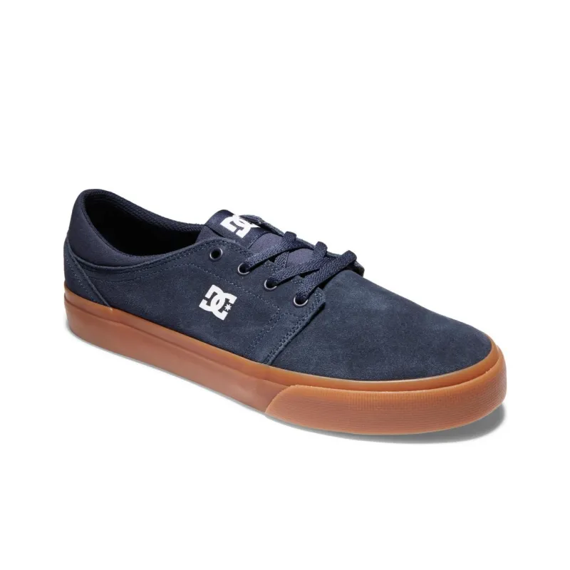 DC Shoes Anti Slip Wear Resistant Low Top Skateboard Shoes Unisex Blue-2