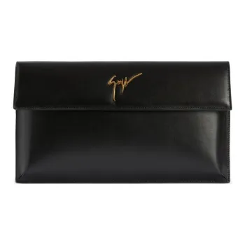 giuseppe zanotti Sabhin Leather Clutch Bag