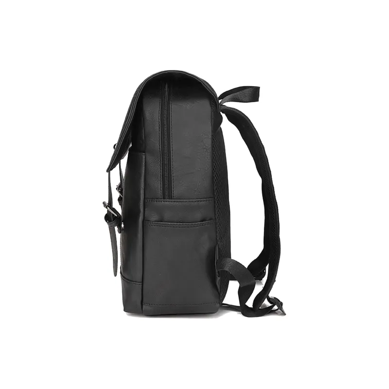 Slazenger PU Backpack Regular Unisex Black/Brown/Light Brown-1
