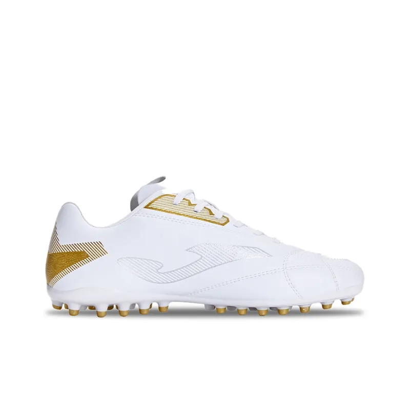 Joma MG Rubber Short Studs Cushioning, Wear Resistant Soccer Shoes Men's White Gold-1