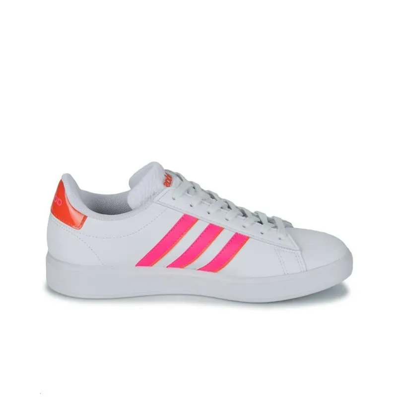 Adidas Grand Court 2.0 Cloud White Lucid Pink Bright Red Women's-1