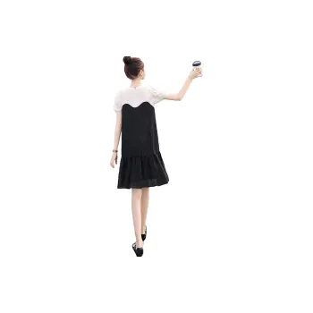 Cypress House Dress Women's Apricot Top And Black Bottom