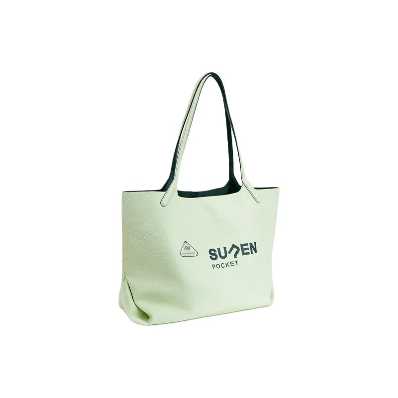 SUREN TC Grain Cow Leather Tote Bag Shopping Bag Handbag Shoulder Bag Women's Mint Green-1