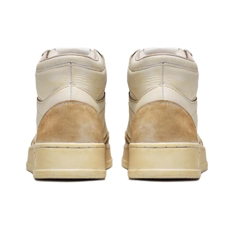 AUTRY Stylish Skateboarding Shoes Women's White Yellow Vintage Version-5