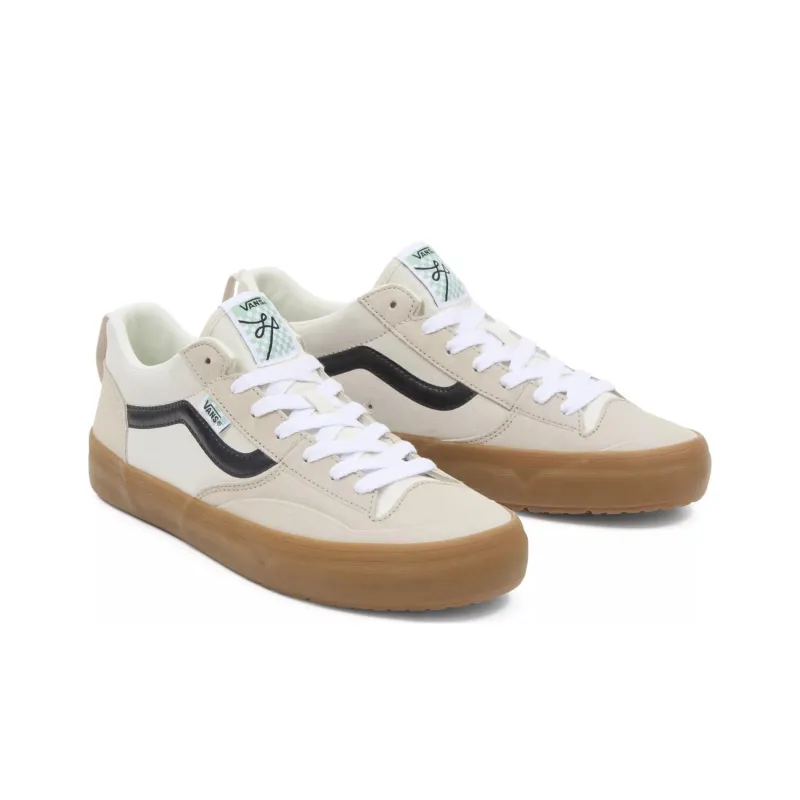 Vans Lizzie Slip-Resistant Cushioning Low-Top Skateboard Shoes Women's Beige Black-2