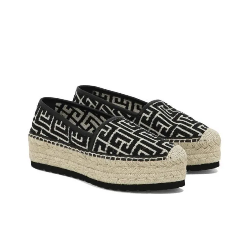 BALMAIN Women's Alex Espadrille 'Black'-2