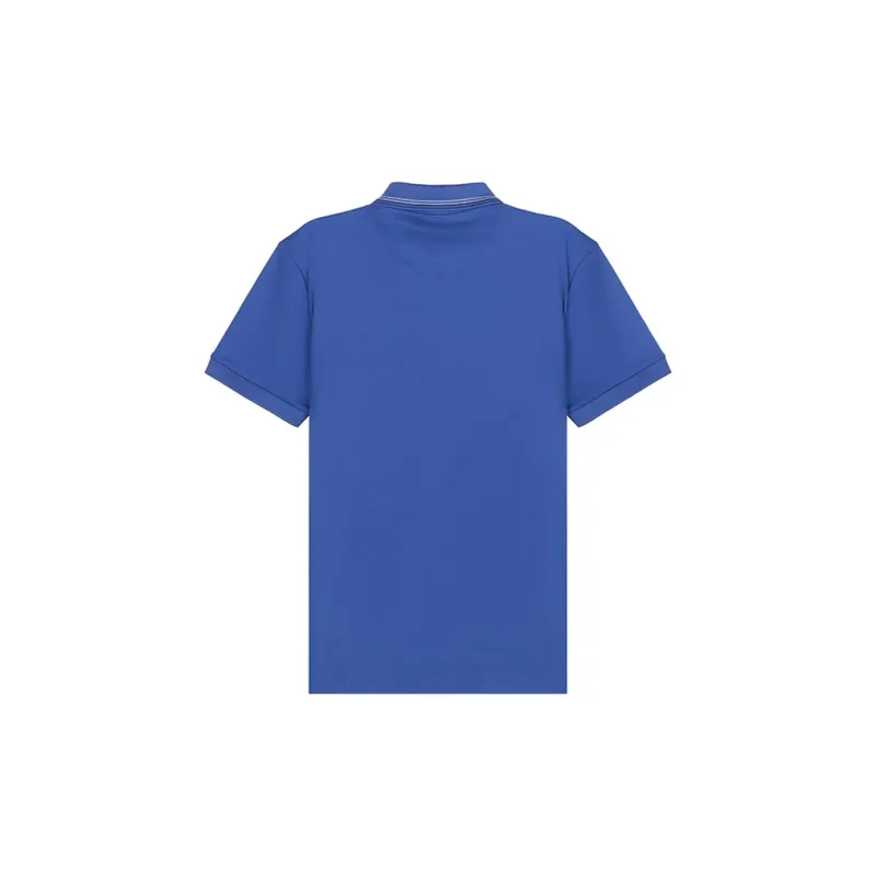 HUGO BOSS Short Sleeved Polo Shirt Men's Dark Blue-1