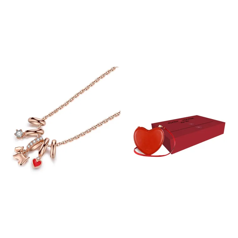 Agatha 925 Sterling Silver Necklaces Women's Rose Gold-2