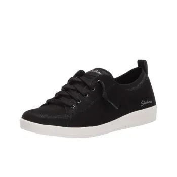 Skechers Active Memory Foam Cushioning Wear Resistant Low Top Skateboard Shoes Women's Black White