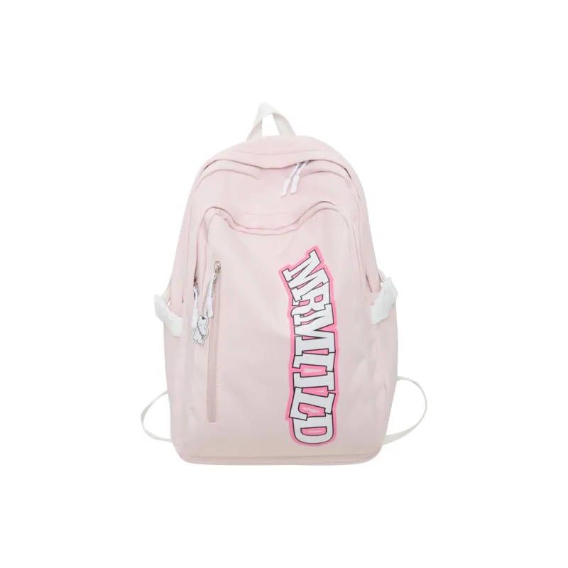 Travel Nylon Backpack Regular Women's Black/Pink/Gray/Green/Blue-0