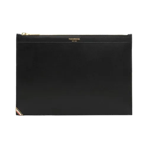 THOM BROWNE· Calfskin Clutch Men's Black
